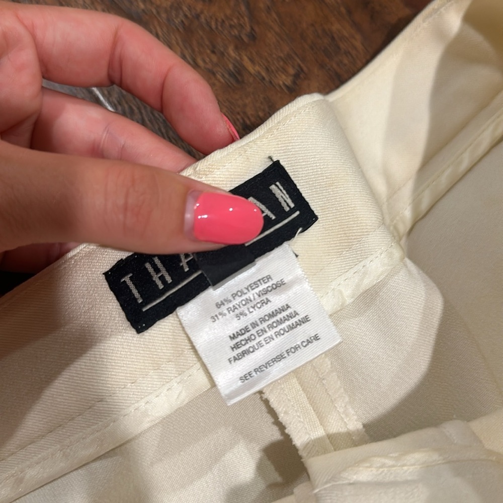 Cream slacks- highwaisted - Picture 4 of 4